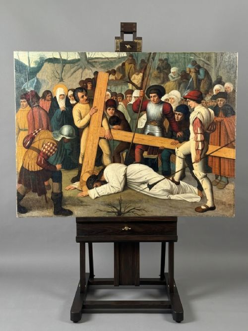 19th Century Devotional Oil on Canvas  - Circle of Jozef Jansessens