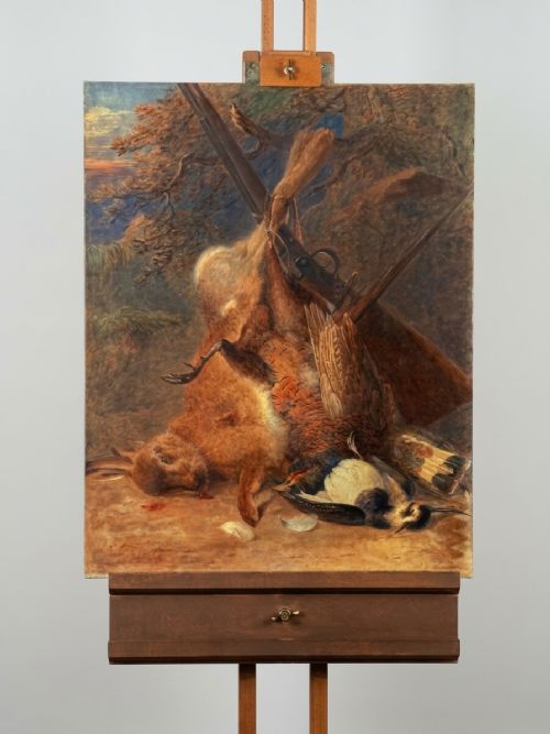 George Sydney Shepherd (1784 -1862) - Exhibition Size Watercolour  and Bodycolour of a Hare and Game.