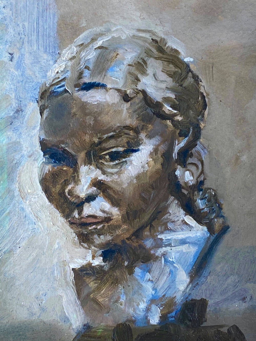 CIRCLE OF JACOB EPSTEIN (1880-1959) -  PORTRAIT OF A YOUNG BLACK WOMAN C.1950