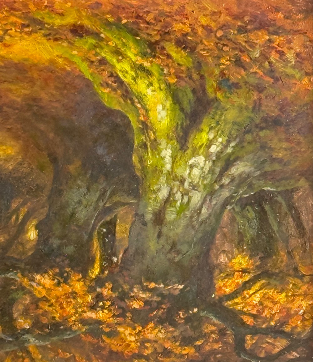 A PAIR OF  LANDSCAPE OIL PAINTINGS BY ALFRED OLIVER  -  SPRING AND AUTUMN  View V