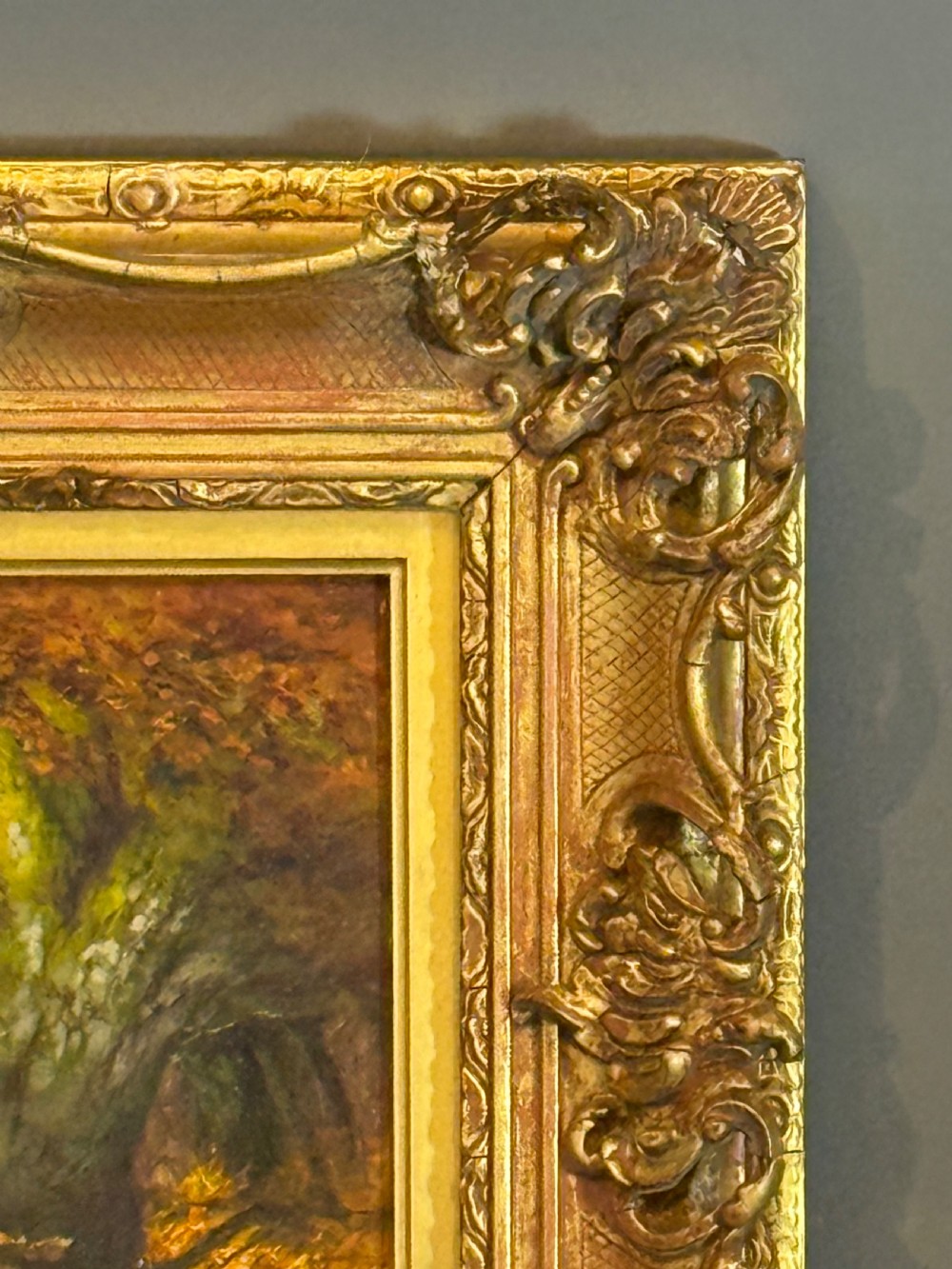 A PAIR OF  LANDSCAPE OIL PAINTINGS BY ALFRED OLIVER  -  SPRING AND AUTUMN  View VII