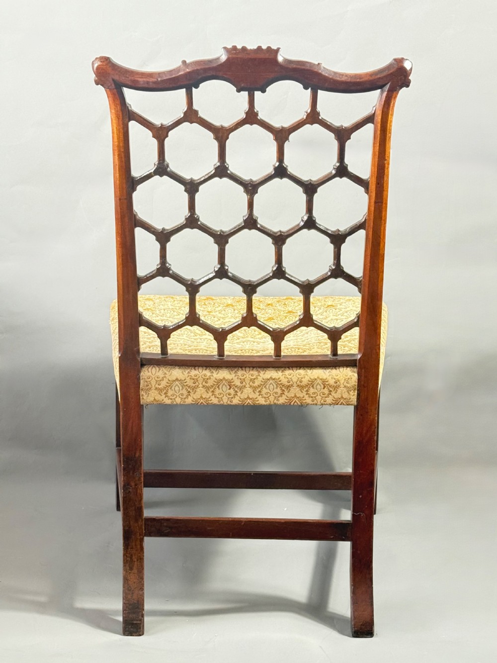 FINE CARVED GEORGE III MAHOGANY SIDE CHAIR C.1760 (FOR REHUPOLSTERY) View V
