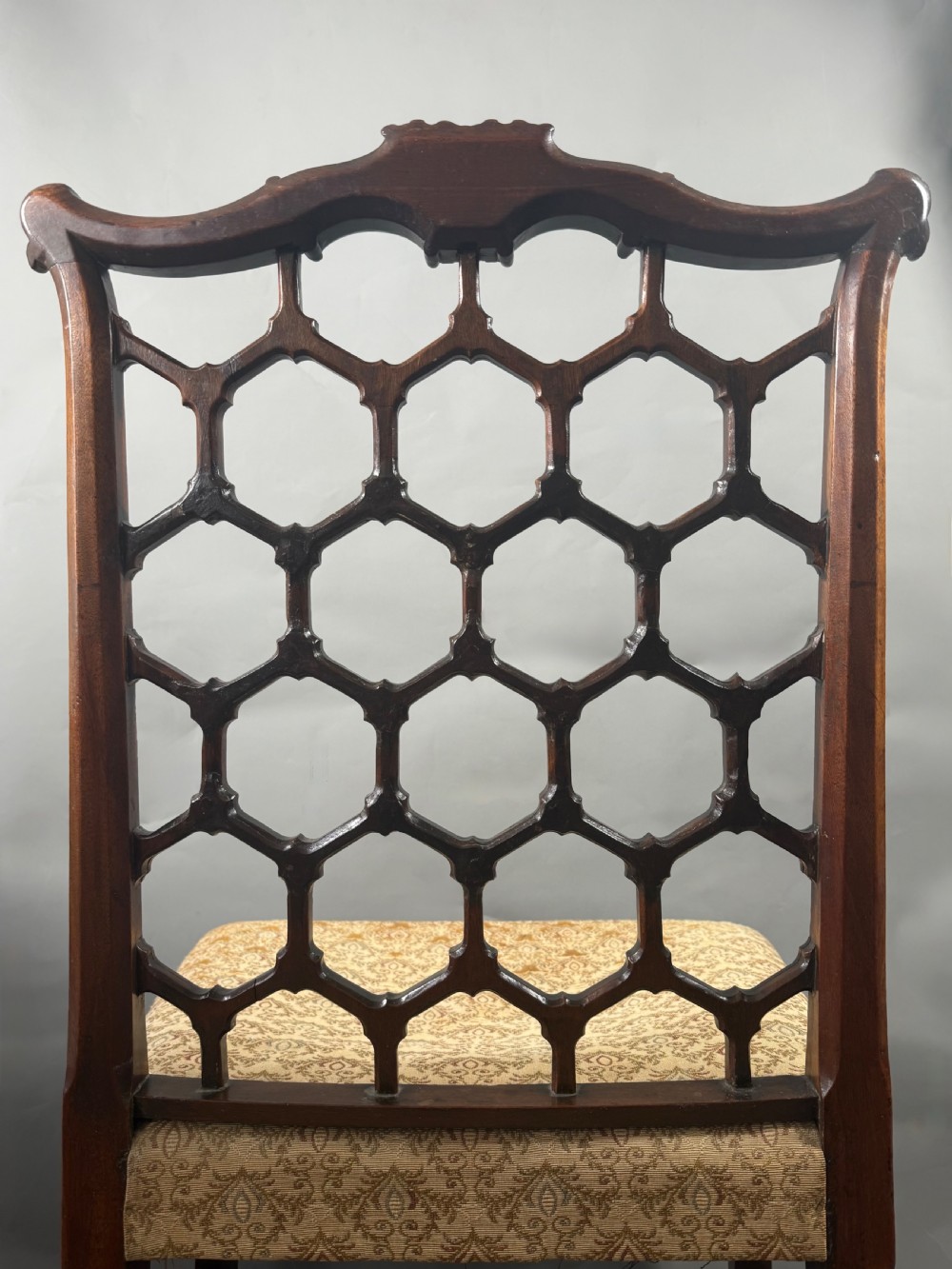 FINE CARVED GEORGE III MAHOGANY SIDE CHAIR C.1760 (FOR REHUPOLSTERY) View VII