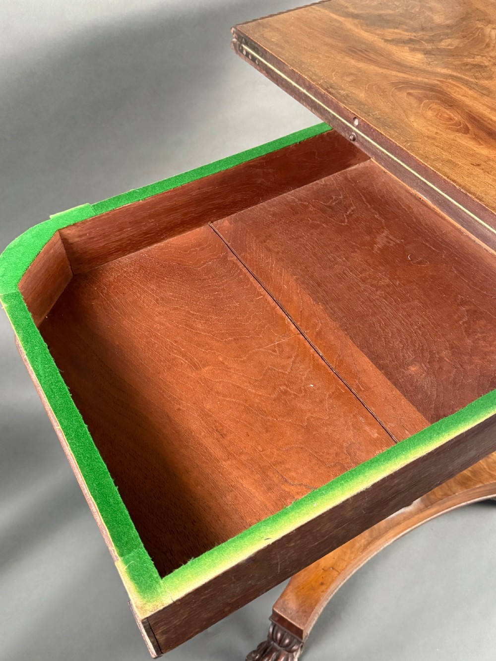 FINE REGENCY MAHOGANY CARD TABLE View VII