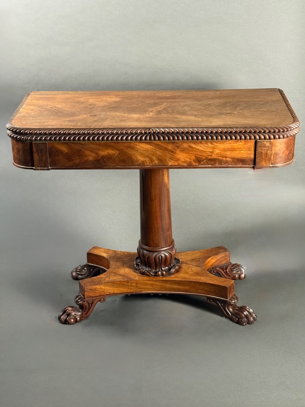 FINE REGENCY MAHOGANY CARD TABLE View VIII