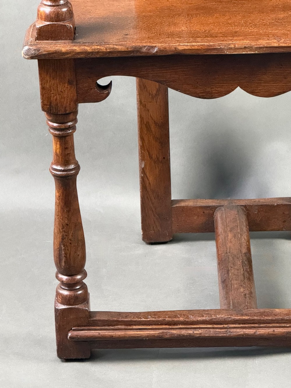 ANTIQUE WALNUT CAQUETOIRE / GOSSIPING CHAIR  View III
