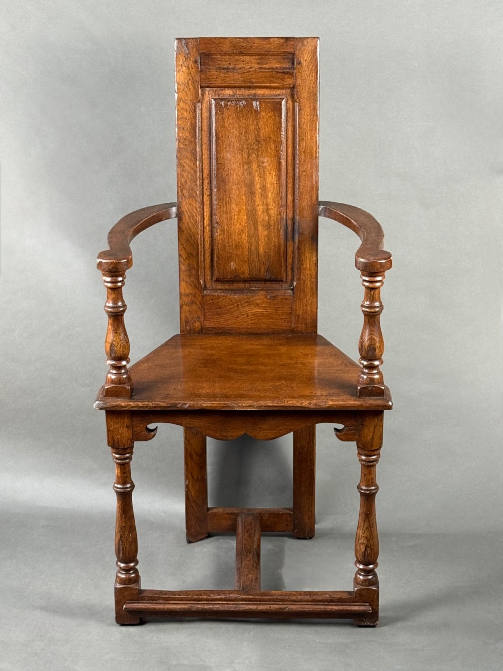 ANTIQUE WALNUT CAQUETOIRE / GOSSIPING CHAIR  View IX