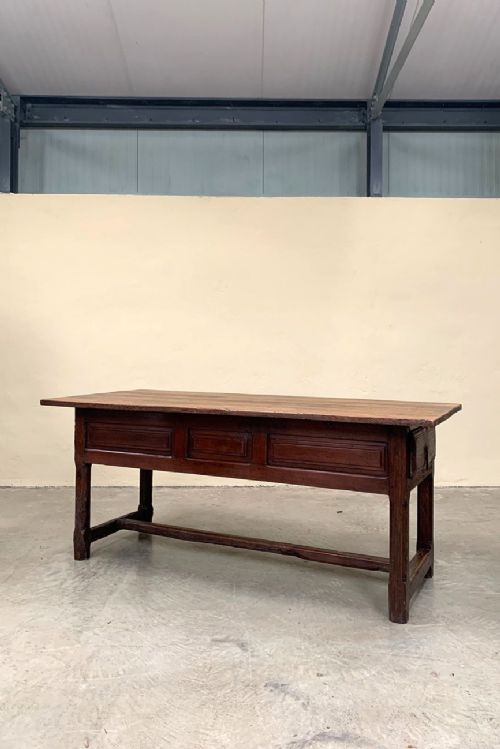 French wide console table