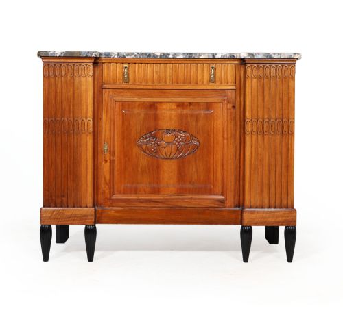 French Art Deco Walnut Sideboard