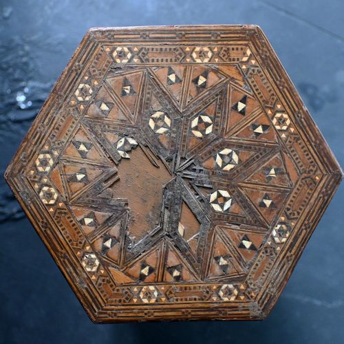 fig 3. Early 20th Century Damascus Tall Table