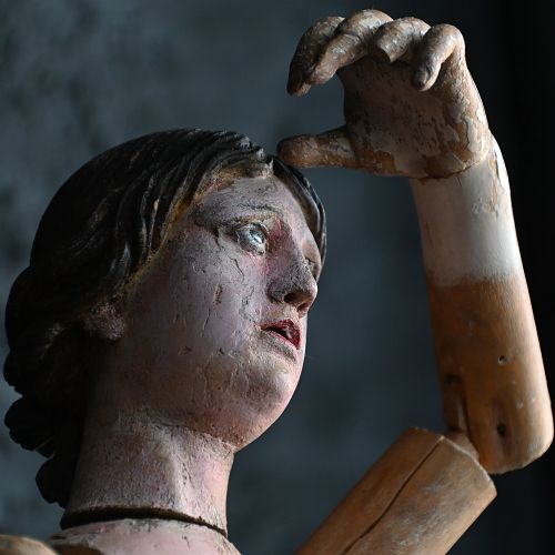 fig 1. 19th Century Italian Santos Female Figure