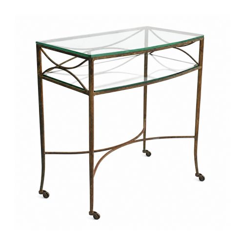 EARLY 20TH CENTURY CASTIRON TWOTIER CONSOLE TABLE