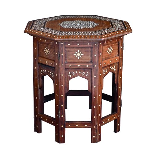 Early 20th Century Hoshiarpur Inlaid Occasional Table