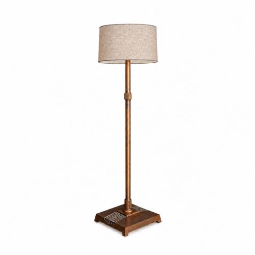 Scottish Art Deco Copper Floor Lamp