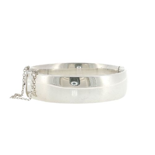 VINTAGE GEORG JENSEN STERLING SILVER HAND ENGRAVED BANGLE - ADDITIONAL PHOTO 4