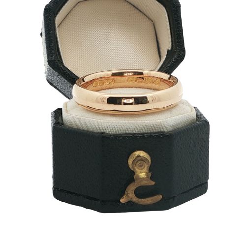 Antique 22ct Gold Wedding Band Ring 4mm dated 1908