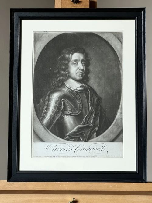 fig 1. MEZZOTINT PORTRAIT OF OLIVER CROMWELL (1599-1648) - BY JOHN BOWLES AFTER ROBERT PELHAM, AFTER ROBERT WALKER