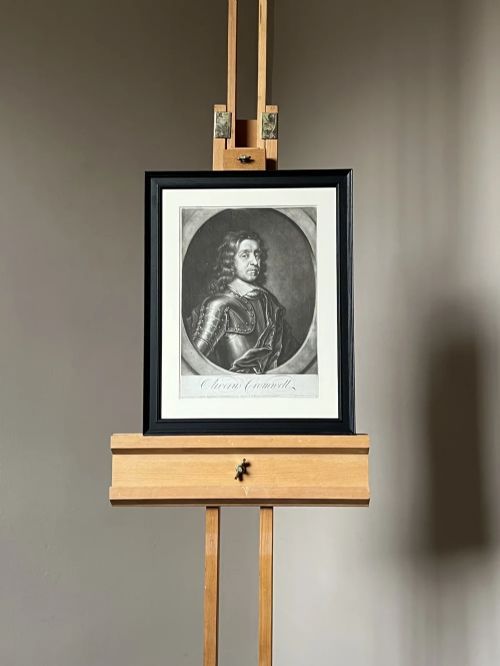 fig 5. MEZZOTINT PORTRAIT OF OLIVER CROMWELL (1599-1648) - BY JOHN BOWLES AFTER ROBERT PELHAM, AFTER ROBERT WALKER