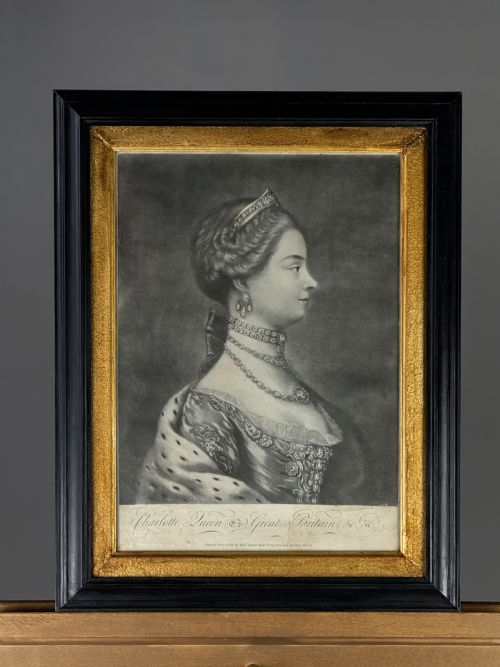 MEZZOTINT PORTRAIT OF QUEEN CHARLOTTE 17441818 BY JAMES MCCARDELL AFTER JEREMIAH MEYER - ADDITIONAL PHOTO 3