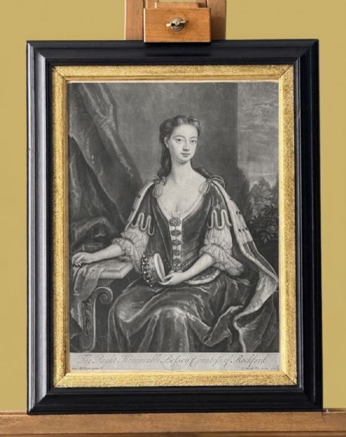 Mezzotint Portrait of the Countess of Rochford  - By John Smith After Charles D'agar