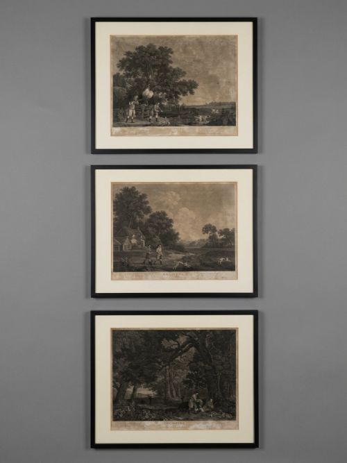 William Woollett After George Stubbs  - Three 18th Century Engravings from the Shooting Series