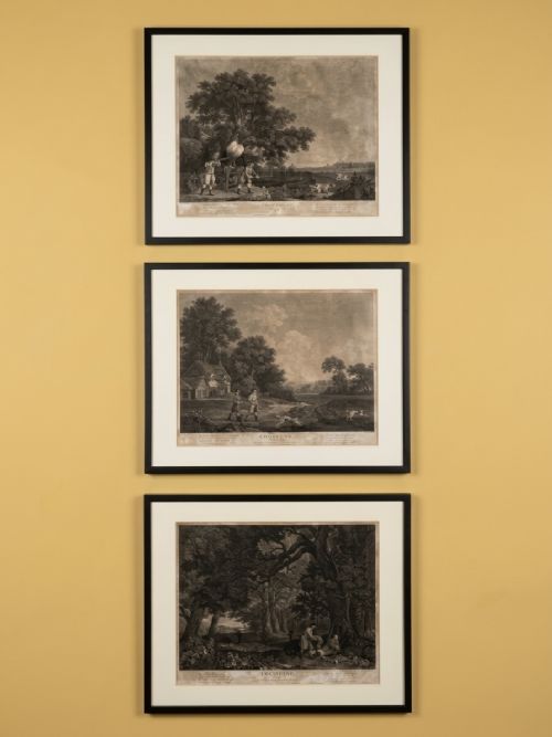William Woollett After George Stubbs  - Three 18th Century Engravings from the Shooting Series