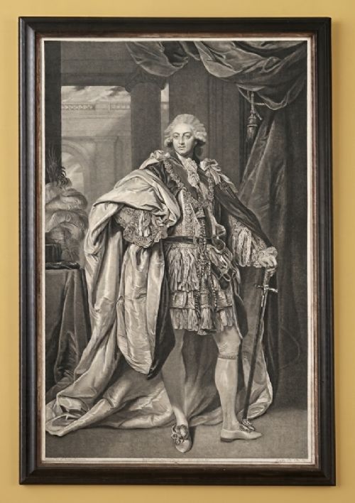 Engraving of King George III - By John Jones After Sir Joshua Reynolds.