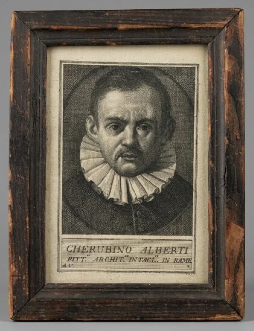 fig 1. SEVEN COPPERPLATE PORTRAIT ENGRAVINGS OF ARTISTS FROM ‘SERIE DI RITRATTI DEGLI ECCELLENTI PITTORI DI PROPRIA MANO’
