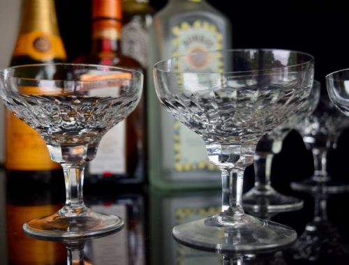 6 CHAMPAGNE COCKTAIL GLASSES C1930 - ADDITIONAL PHOTO 1