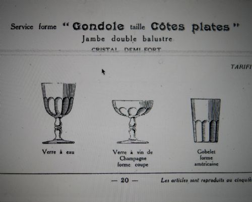 9 BACCARAT CHAMPAGNE GLASSES DOUBLE BALUSTRE C1920 - ADDITIONAL PHOTO 3