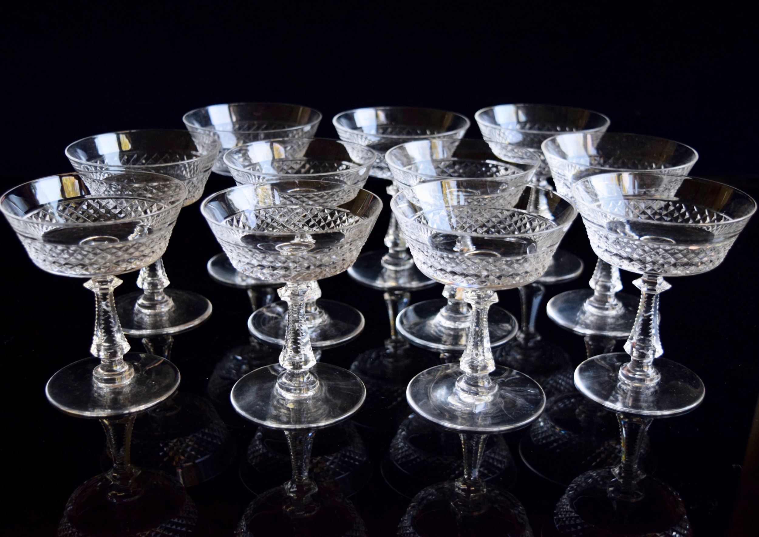 11 French Champagne Glasses C 1930 568588 Sellingantiques