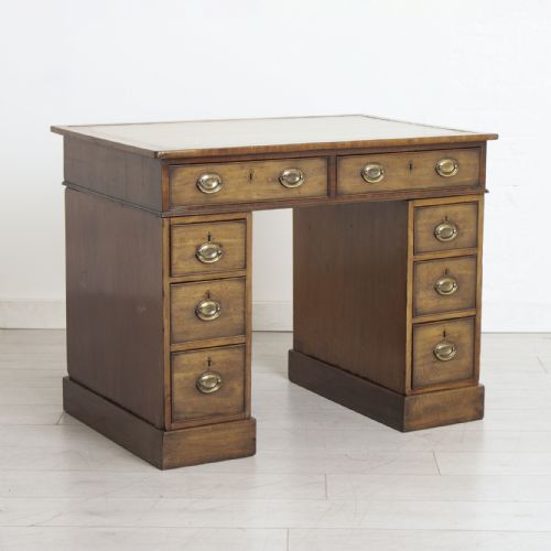 leather topped mahogany desk c1840s - CATEGORY: ANTIQUE DESKS - DATED 1850