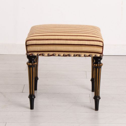 19TH CENTURY EBONISED STOOL - ADDITIONAL PHOTO 1