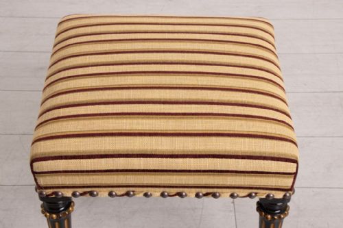 19TH CENTURY EBONISED STOOL - ADDITIONAL PHOTO 2