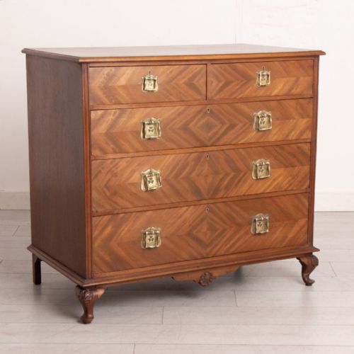 ARTS CRAFTS MAHOGANY CHEST OF DRAWERS BY SHAPLAND PETTER C1910 - ADDITIONAL PHOTO 1