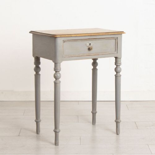 19th century french walnut table with painted base - CATEGORY: ANTIQUE TABLES - DATED 19TH CENTURY