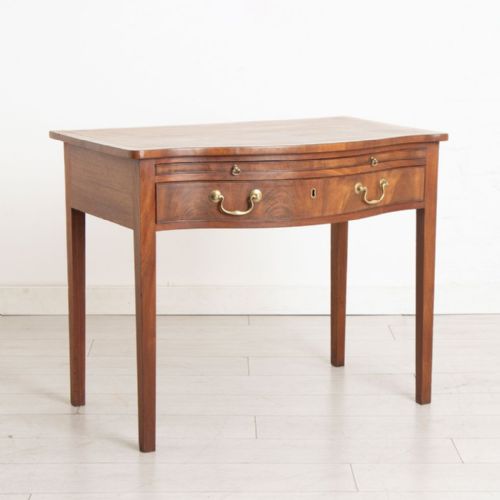 late 18th century georgian mahogany gentleman's table with brushing slide - CATEGORY: ANTIQUE TABLES - DATED GEORGIAN