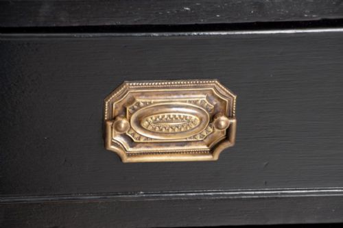 VICTORIAN EBONISED CHEST OF DRAWERS - ADDITIONAL PHOTO 2