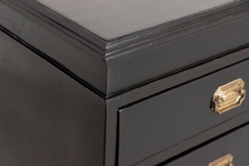 VICTORIAN EBONISED CHEST OF DRAWERS - ADDITIONAL PHOTO 3