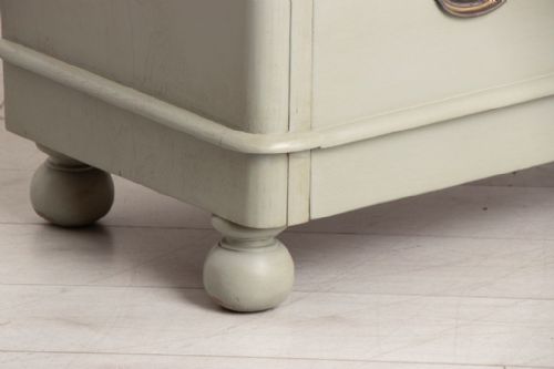 VICTORIAN CHEST OF DRAWERS PAINTED SAGE GREEN - ADDITIONAL PHOTO 2