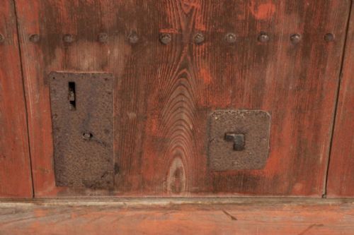 ANTIQUE JAPANESE STOREHOUSE DOOR C1800 - ADDITIONAL PHOTO 2