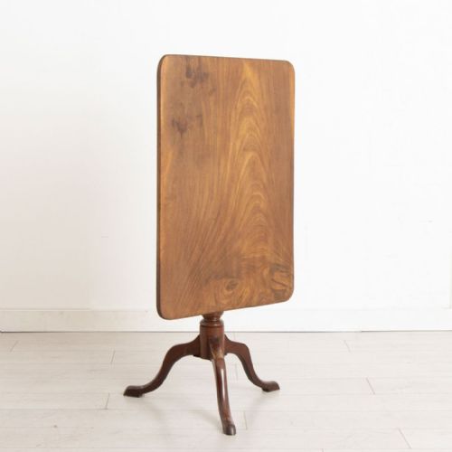 LATE GEORGIAN SOLID MAHOGANY TILT TOP TABLE - ADDITIONAL PHOTO 1