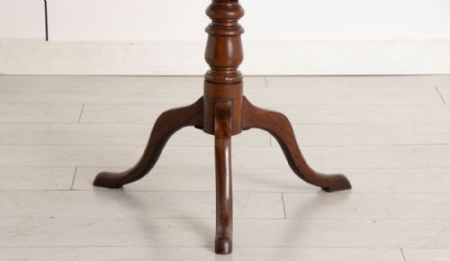 LATE GEORGIAN SOLID MAHOGANY TILT TOP TABLE - ADDITIONAL PHOTO 2