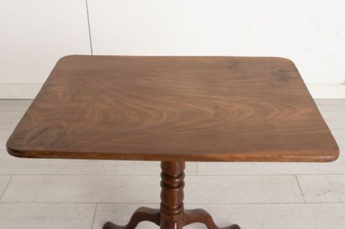 LATE GEORGIAN SOLID MAHOGANY TILT TOP TABLE - ADDITIONAL PHOTO 3