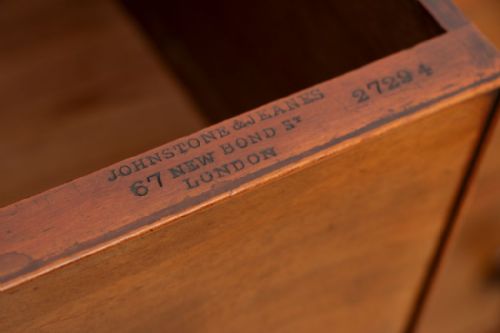 MAHOGANY CHEST OF 2 SMALL OVER 3 LONG DRAWERS BY JOHNSTONE JEANES OF NEW BOND ST C18401880 - ADDITIONAL PHOTO 2