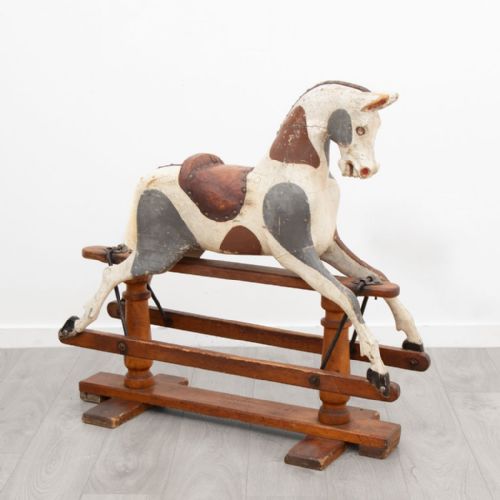 antique wooden rocking horse c1880 - CATEGORY: ANTIQUE MISCELLANEOUS - DATED 1880