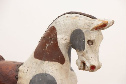 ANTIQUE WOODEN ROCKING HORSE C1880 - ADDITIONAL PHOTO 2
