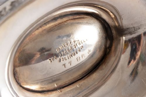ANTIQUE SILVER PLATED NAUTILUS SHELL SPOON WARMER C1900 - ADDITIONAL PHOTO 2