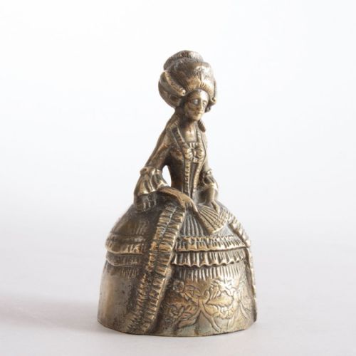 victorian crinoline lady brass bell c1880 - CATEGORY: ANTIQUE MISCELLANEOUS - DATED 1880