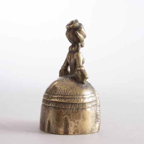 VICTORIAN CRINOLINE LADY BRASS BELL C1880 - ADDITIONAL PHOTO 1